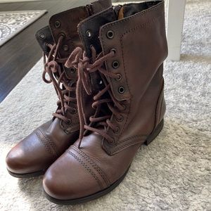 STEVE MADDEN- Brown Troopa Boots- Size 8